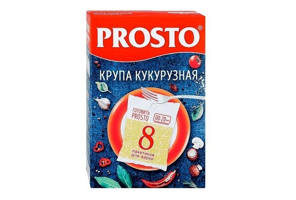 Кукурудзяна крупа в пакетах PROSTO